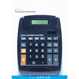 Tisch Taschenrechner Schwarz 15x19cm