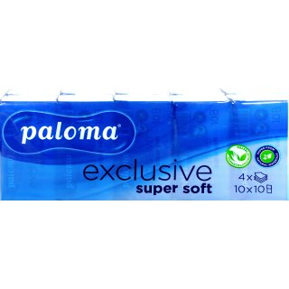 Taschentücher Paloma 4-lagig 10 x 10