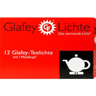 Teelichter Glafey Metallnapf 12 er