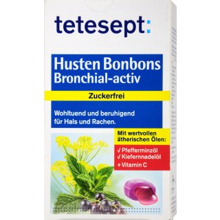 Tetesept Bronchial Aktiv Hustenbonbons Zuckerfrei  75g
