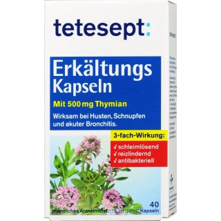 Tetesept Erkältungs Kapseln (40 Kapseln)