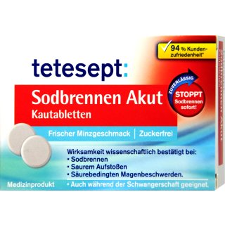 Tetesept Sodbrennen Akut Kautabletten (20 St)