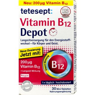 Tetesept Vitamin B12 Depot (30 Tabletten)