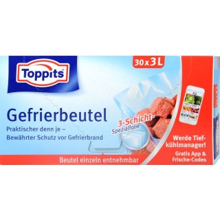 Toppits Gefrierbeutel 3 l 30 er