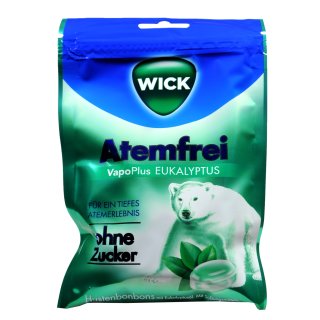 Wick Atemfrei Vapo Eukalyptus Zuckerfrei (72g Beutel)