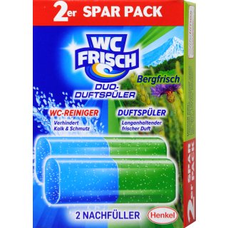 WC Frisch Duo-Duftspüler Bergfrisch Ersatz 2 er