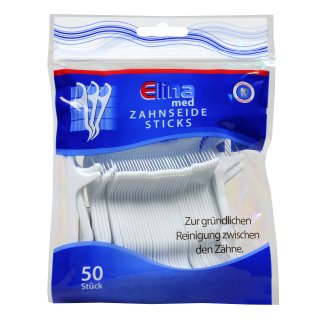Zahnseidensticks 8 cm 50 er