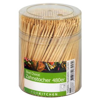 Best Choice Zahnstocher im Spender Rund (480 St)