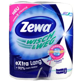 Zewa Wisch und Weg Klassik Original extra lang 2 x 86