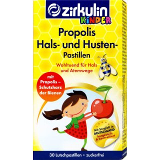 Zirkulin Kinder Hals und Husten Pastillen 30 er