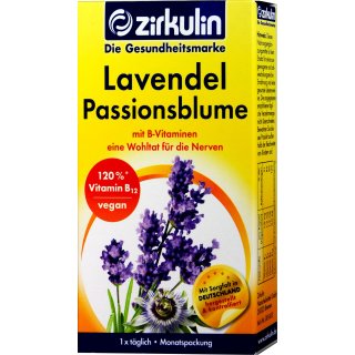 Zirkulin Lavendel Passionsblume Monatspackung (30 Kapseln)