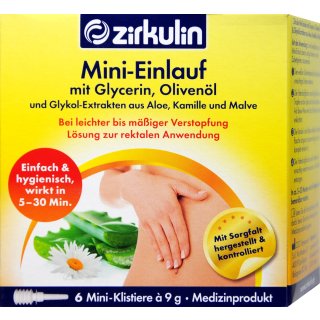 Zirkulin Mini-Einlauf (6 St)