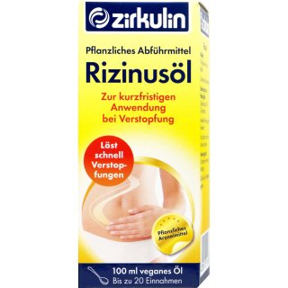 Zirkulin Rizinusöl Pflanzliches Abführmittel  (100ml)