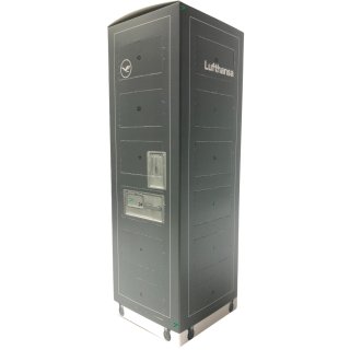 Lufthansa Adventskalender Trolley gefüllt mit Lindt Schokoladen Kugeln