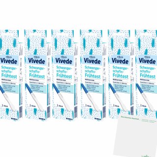 Elkos Vivide Schwangerschafts-Frühtest 6er Pack (6 St) + usy Block