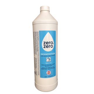 zero.zero Desinfektion für Hände und Haut 0,0% Alkohol (1l Flasche)