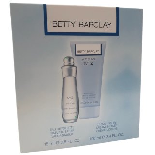 Betty Barclay WOMAN N°2 Geschenkset (15ml Eau de Toilette und 100ml Cremedusche)