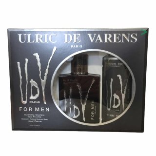 Ulric de Varens Paris Geschenkset For Men (Eau de Toilette Natural Spray 100ml & Perfumed Deodorant Spray 200ml)