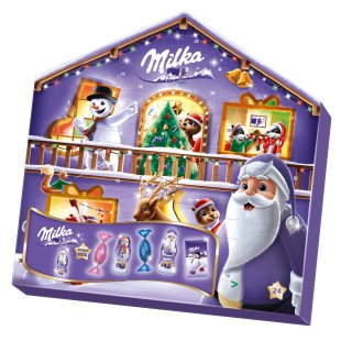 Milka Adventskalender Magic Mix Motiv: Weihnachtsmann (204g Packung)