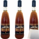 Sabores Extremenos Licor de Avellana 17% Haselnusslikör (3x700ml Flasche) + usy Block