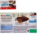 Ferrero Kinder Delice Kuchen-Snack 5er Pack (20x39g Schokoküchlein) + usy Block