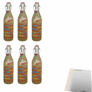 El Bandarra Vermut Blanco 15% 6er Pack (6x1l Flasche weißer Wermut) + usy Block