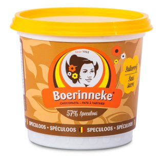 Boerinneke Chocopasta 57% Speculoos Aufstrich (400g Becher)