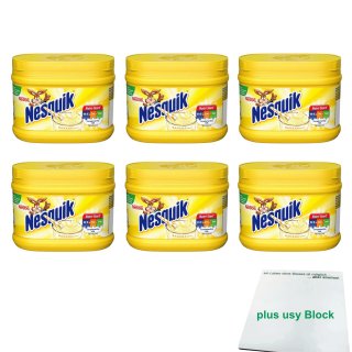 Nestlé Nesquik Banane 6er Pack (6x 300g Dose Getränkepulver) + usy Block