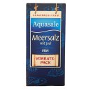 Aquasale Meersalz mit Jod (1kg Meersalz fein) + usy Block