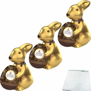 Rocher Hase Dark Zartbitter 3er Pack (3x60g) + usy Block