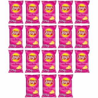 Lays Chips Classic Burger Flavour (18x175g Beutel)