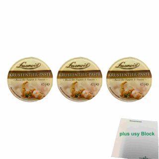 Lacroix Krustentier Paste 3er Pack (3x40g Becher) + usy Block