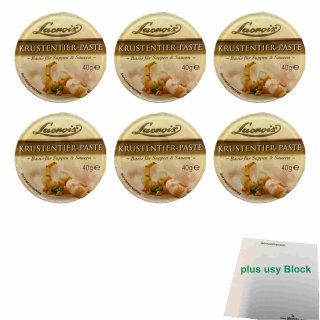 Lacroix Krustentier Paste 6er Pack (6x40g Becher) + usy Block