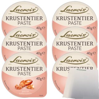 Lacroix Krustentier Paste 6er Pack (6x40g Becher) + usy Block