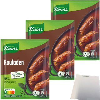 Knorr Fix für Rouladen 3er Pack (3x31g Beutel) + usy Block