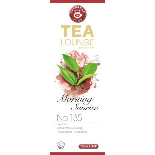 Teekanne Tealounge Kapseln Morning Sunrise No.135 auch für K-Fee (8 Kapseln)
