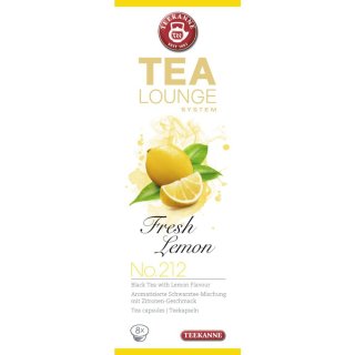 Teekanne Tealounge Kapseln Fresh Lemon No. 212 K-Fee (8 Kapseln)