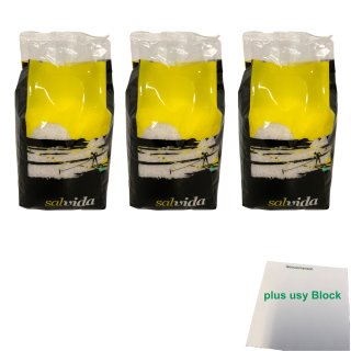 sal marinho salvida "Meersalz grob", 3er Pack (3x 1kg) + usy Block