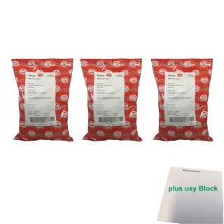 AVO Gyros rot "Free" Gewürzsalz 3er Pack (3x 1kg Packung) + usy Block