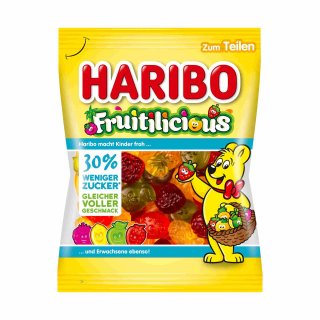 Haribo Fruitilicious 30% weniger Zucker (160g Beutel)