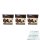 Bonbiance cacaotruffels 250g Packung 3er Pack (3x Kakao Trüffel) + usy Block