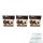 Bonbiance cacaotruffels 250g Packung 3er Pack (3x Kakao Trüffel) + usy Block