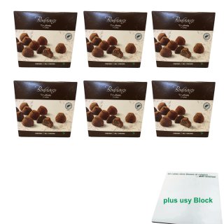 Bonbiance cacaotruffels 250g Packung 6er Pack (6x Kakao Trüffel) + usy Block