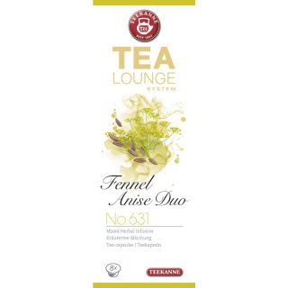 Teekanne Tealounge Kapseln Fennel Anise Duo No. 631 K-Fee (8 Kapseln)