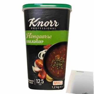 Knorr Professional Hongaarse Goulashsoep (1,2kg Dose für 12,5l ungarische Gulaschsuppe) + usy Block