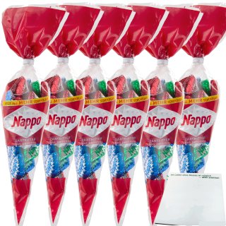 Nappo Spitztüte Zartbitter 6er Pack (6x150g Beutel) + usy Block