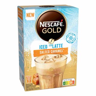 Nescafé Gold Iced Typ Latte Salted Caramel (7x14,5g Beutel)