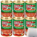 Oro di Parma Pizzasauce Oregano 6er Pack (6x 400g Dose) + usy Block