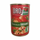 Oro di Parma Pizzasauce Oregano 6er Pack (6x 400g Dose) + usy Block