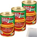 Oro Di Parma Tomaten passiert 3er Pack (3x 400g Dose) +...